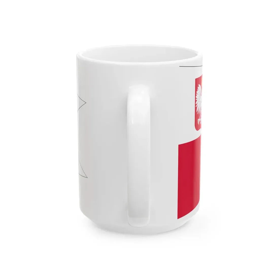 POL dowodca flotylli rank flag (Poland) White Coffee Mug - Go Mug Yourself