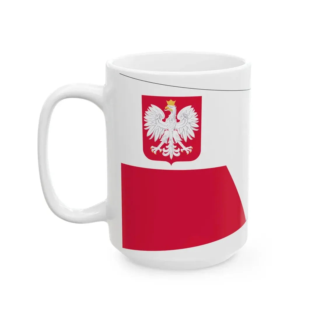 POL dowodca flotylli rank flag (Poland) White Coffee Mug - Go Mug Yourself