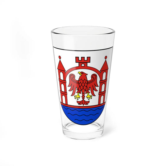 POL Drawsko Pomorskie COA (Poland) (Coat of Arms) Pint Glass 16oz 16oz - Go Mug Yourself