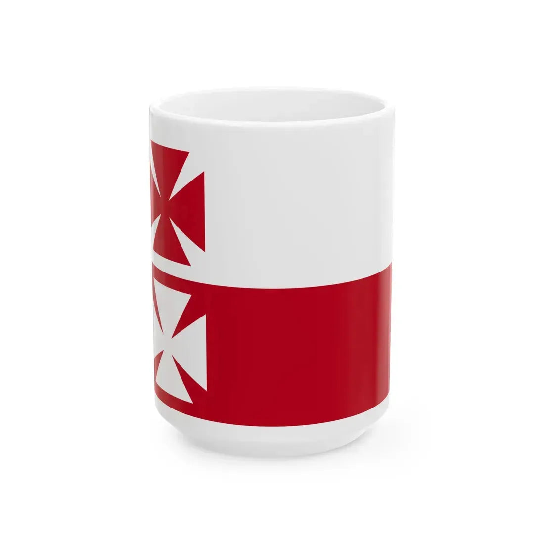 POL Elblag flag (Poland) White Coffee Mug 15oz - Go Mug Yourself