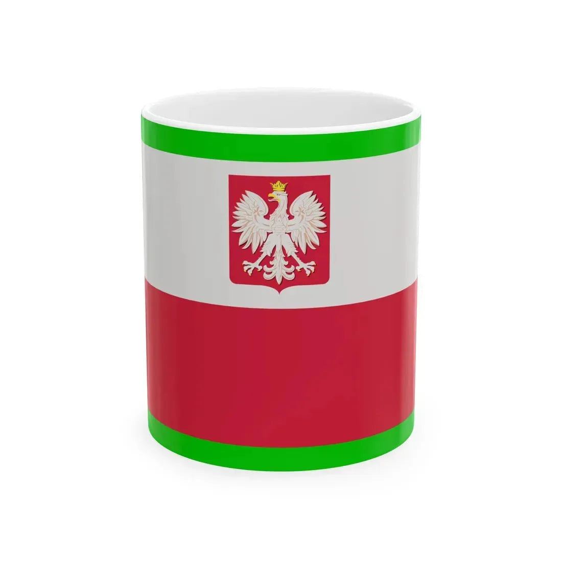 POL Flag Border Guard (Poland) White Coffee Mug 11oz - Go Mug Yourself