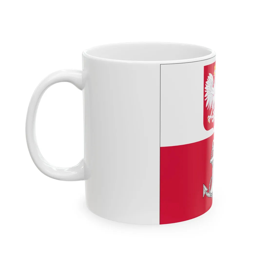 POL Flaga D-ca MW (Poland) White Coffee Mug - Go Mug Yourself