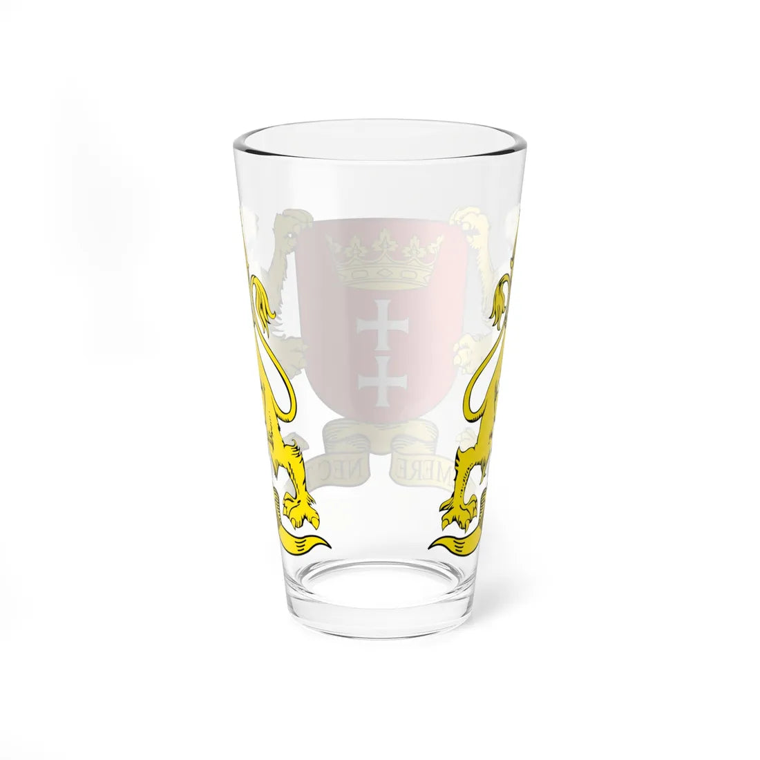 POL Gdańsk COA grand (Poland) (Coat of Arms) Pint Glass 16oz - Go Mug Yourself