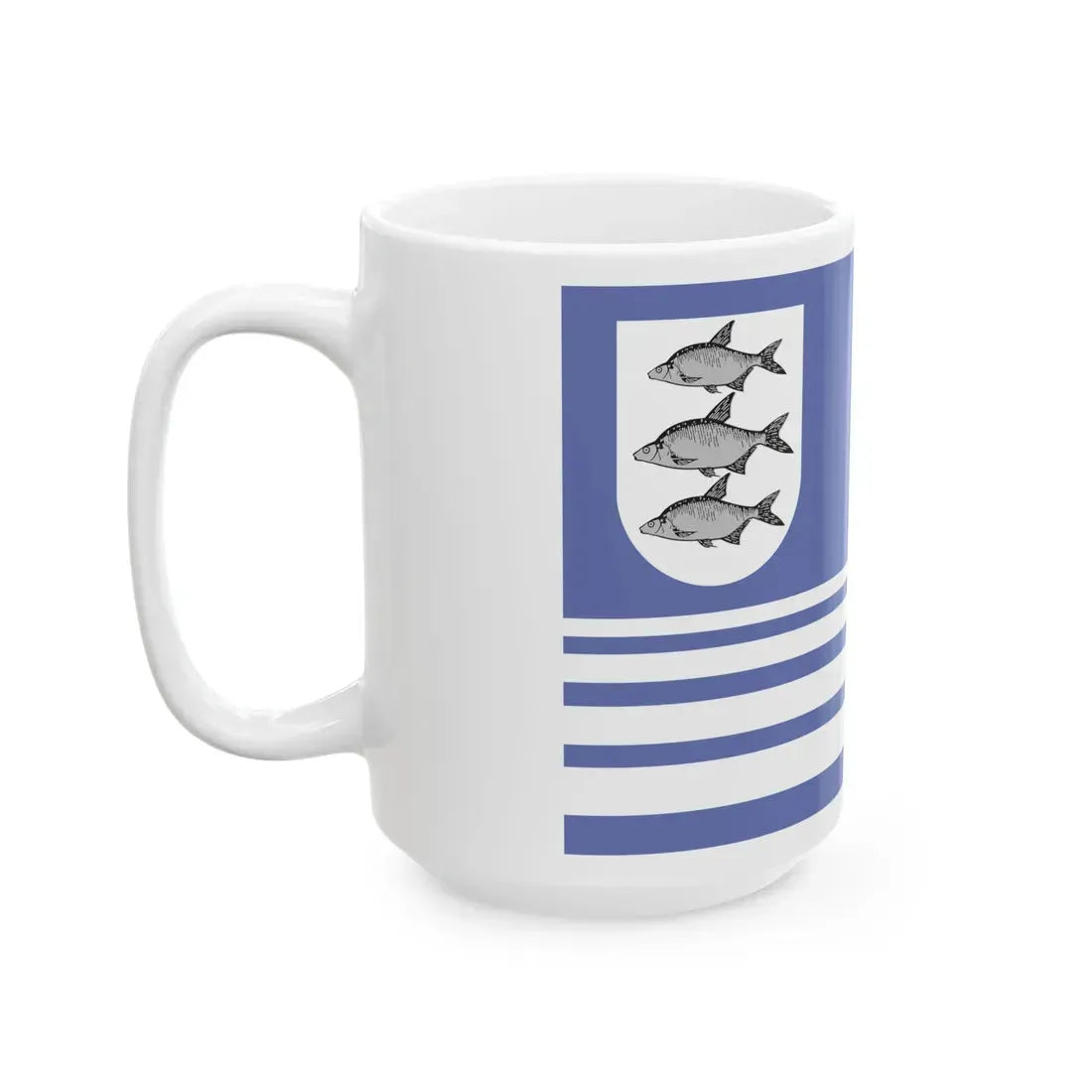 POL Gizycko flag old (Poland) White Coffee Mug - Go Mug Yourself