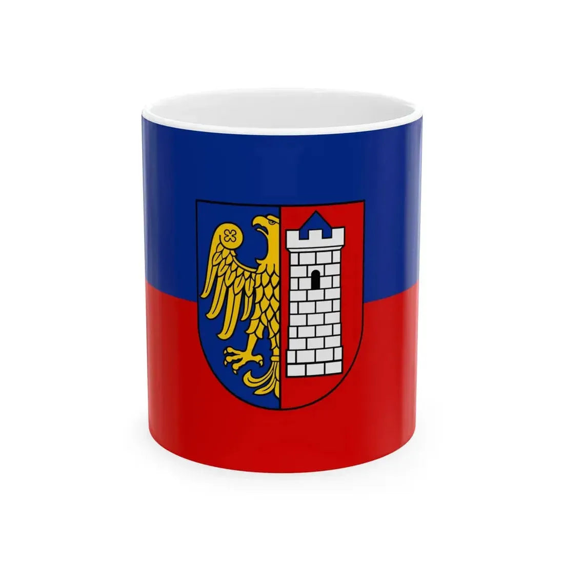 POL Gliwice flag (Poland) White Coffee Mug 11oz - Go Mug Yourself