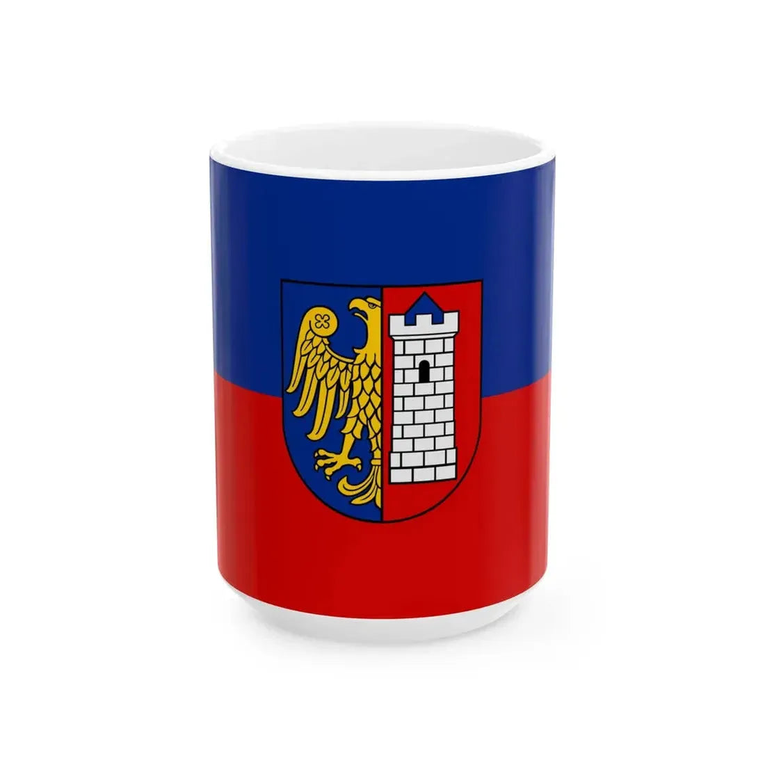 POL Gliwice flag (Poland) White Coffee Mug 15oz - Go Mug Yourself