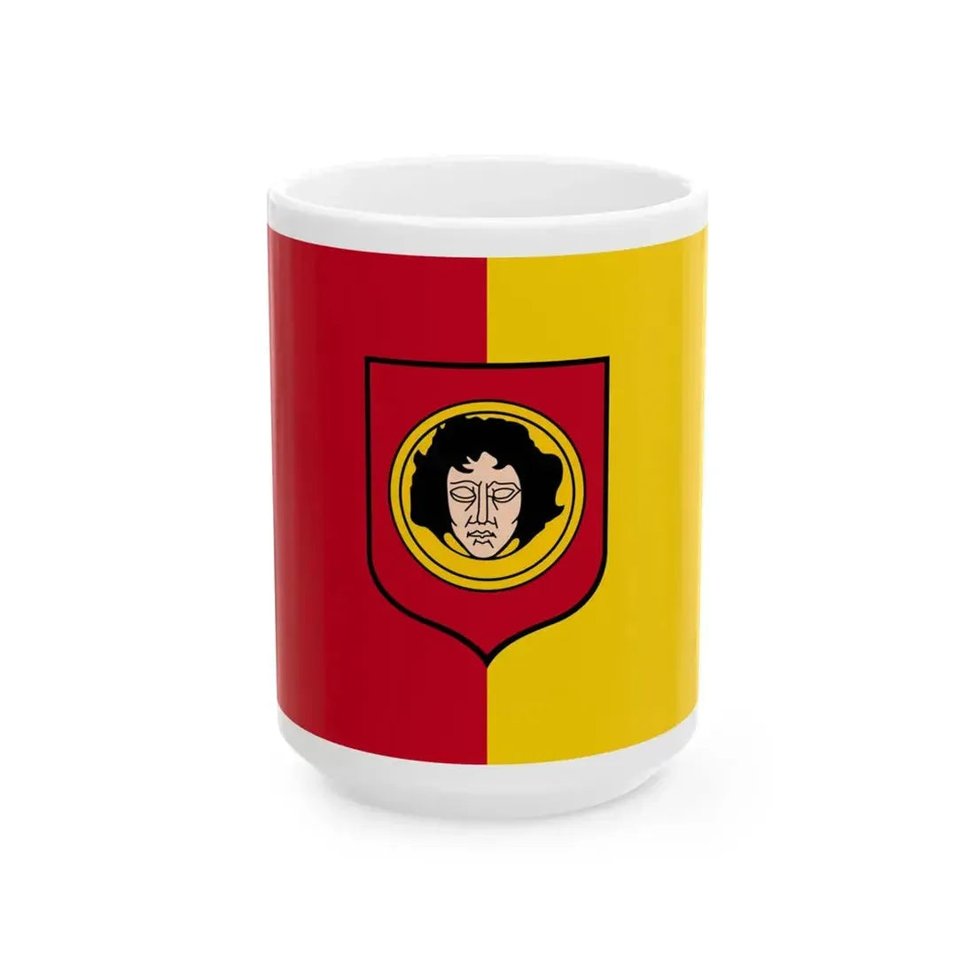 POL Glowno flag (Poland) White Coffee Mug 15oz - Go Mug Yourself