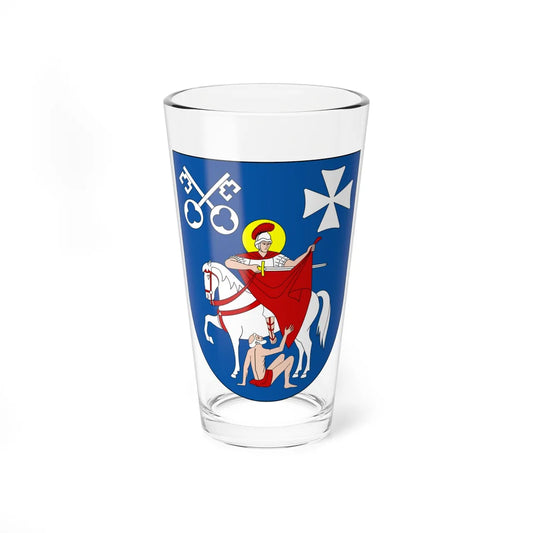 POL gmina Biskupice COA (Poland) (Coat of Arms) Pint Glass 16oz 16oz - Go Mug Yourself