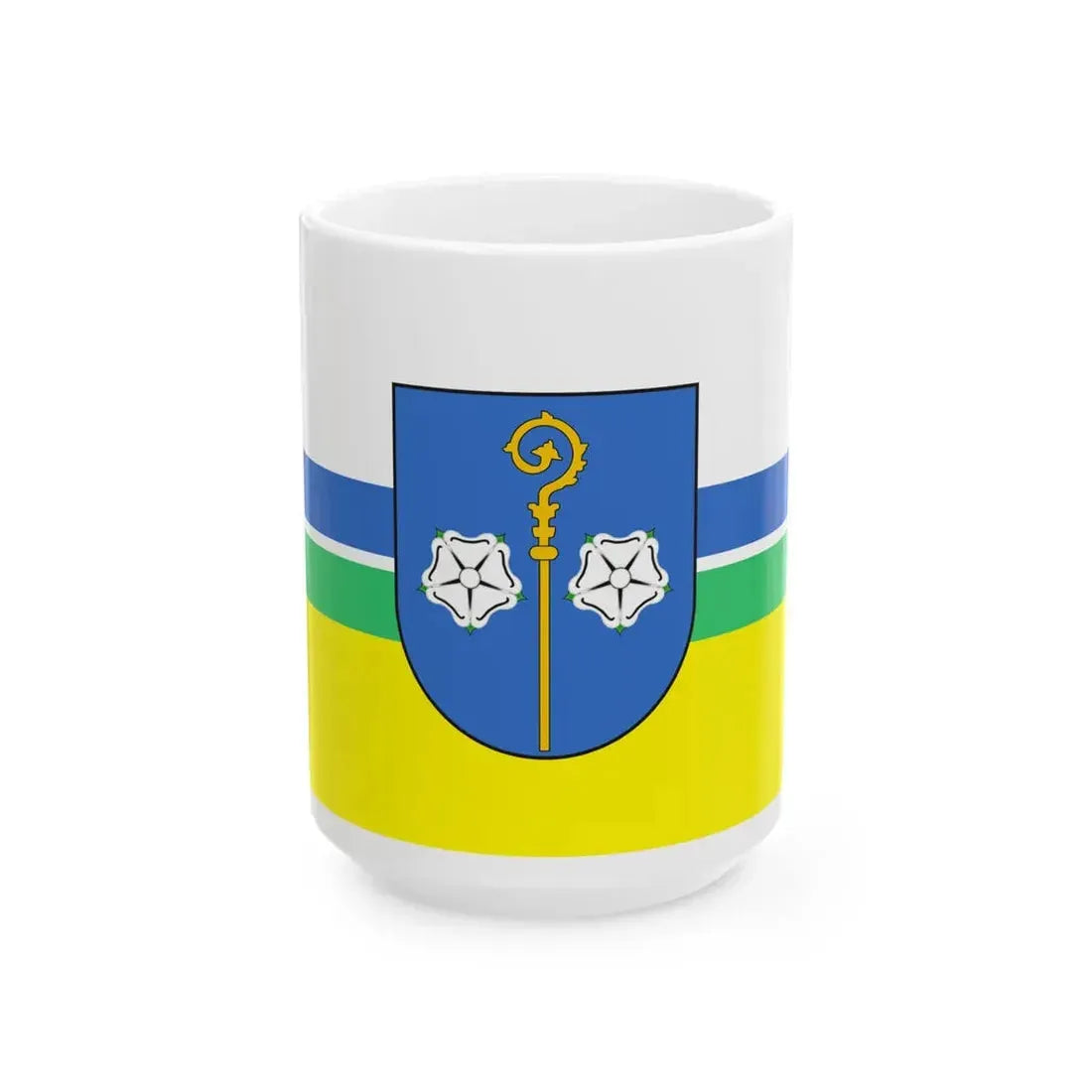 POL gmina Borzecin flag (Poland) White Coffee Mug 15oz - Go Mug Yourself