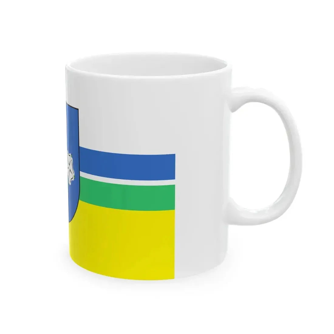 POL gmina Borzecin flag (Poland) White Coffee Mug - Go Mug Yourself