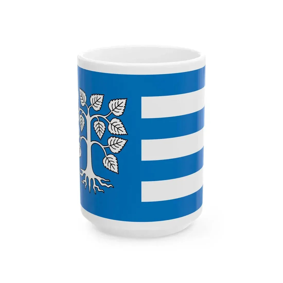 POL gmina Brzezno flag (Poland) White Coffee Mug 15oz - Go Mug Yourself