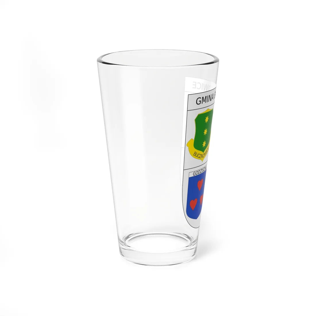 POL Gmina Buczkowice COA (Poland) (Coat of Arms) Pint Glass 16oz - Go Mug Yourself
