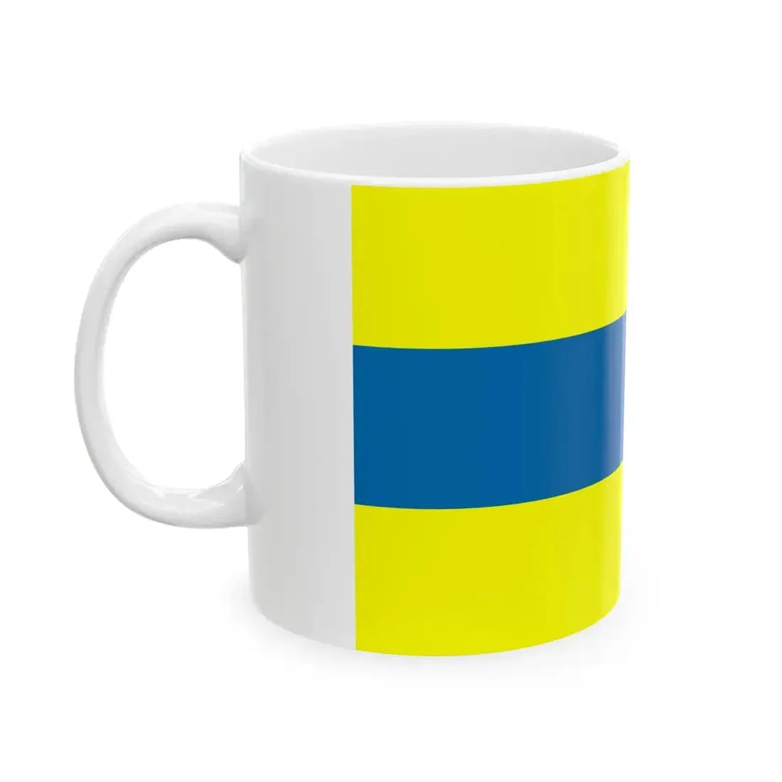 POL gmina Celestynow flag (Poland) White Coffee Mug - Go Mug Yourself