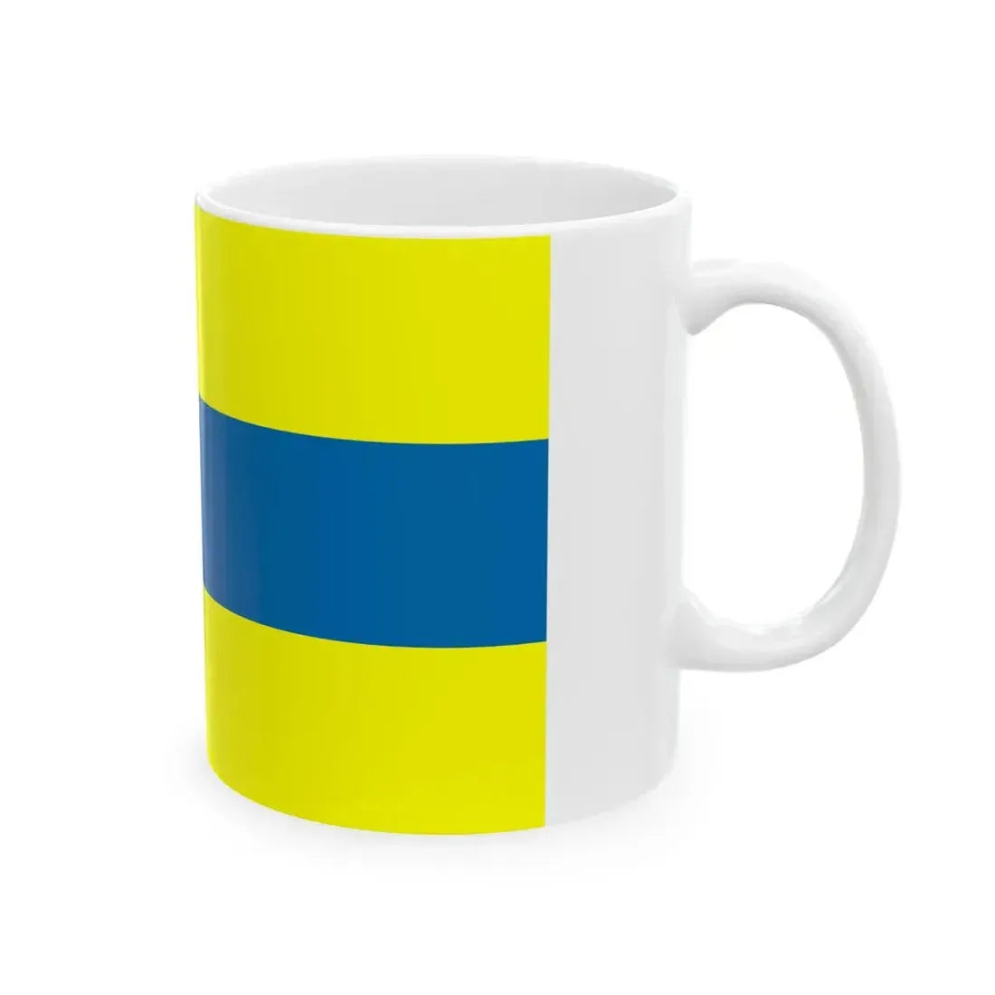 POL gmina Celestynow flag (Poland) White Coffee Mug - Go Mug Yourself