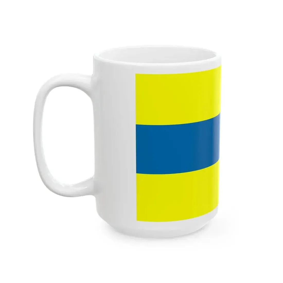 POL gmina Celestynow flag (Poland) White Coffee Mug - Go Mug Yourself