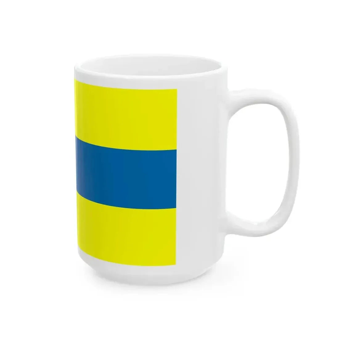 POL gmina Celestynow flag (Poland) White Coffee Mug - Go Mug Yourself