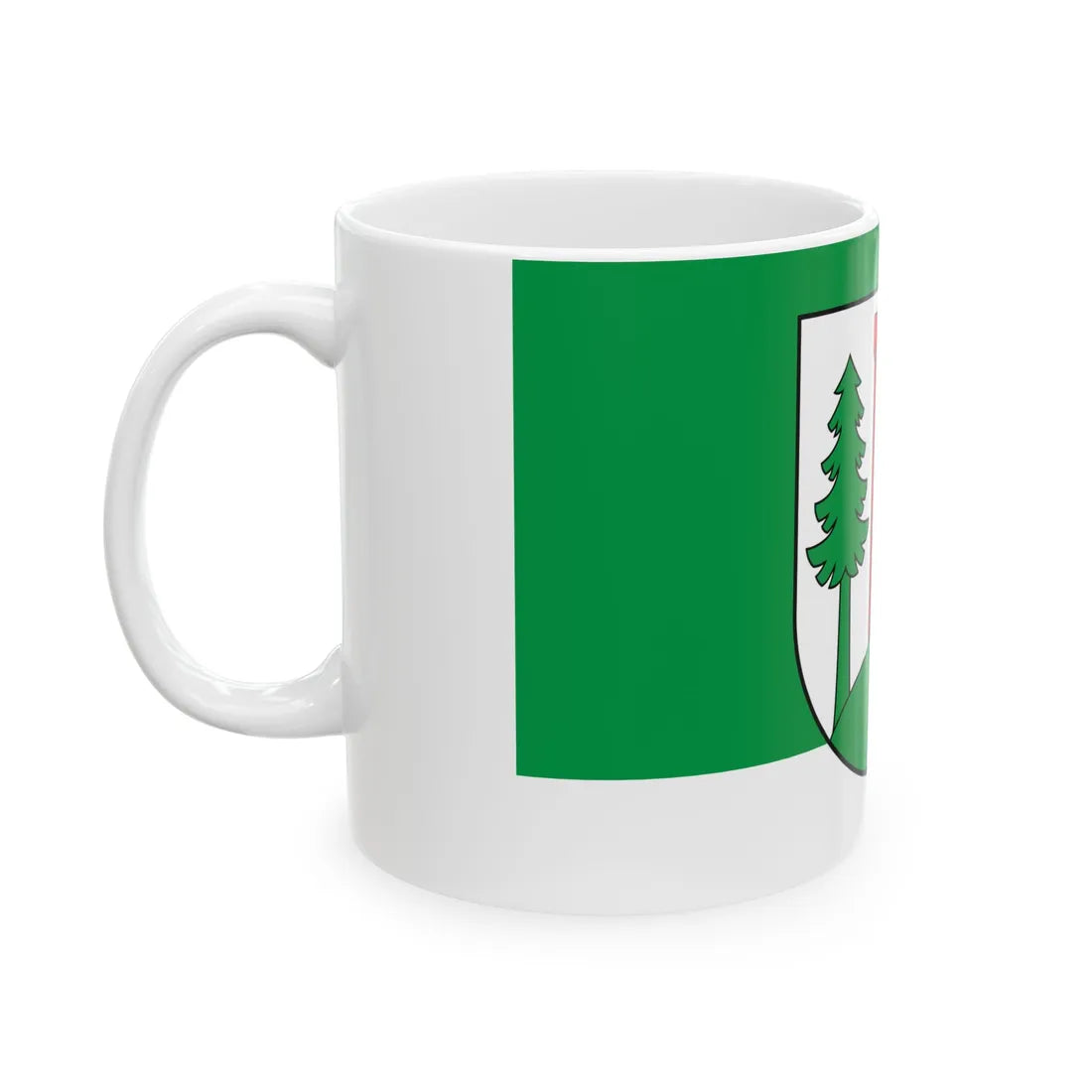 POL gmina Czarny Bor flag (Poland) White Coffee Mug - Go Mug Yourself