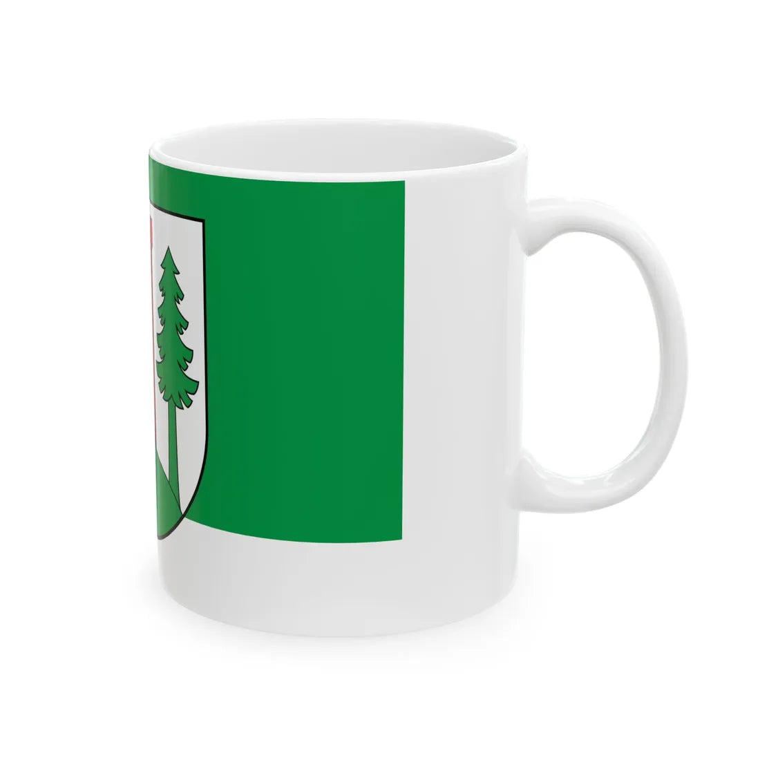 POL gmina Czarny Bor flag (Poland) White Coffee Mug - Go Mug Yourself