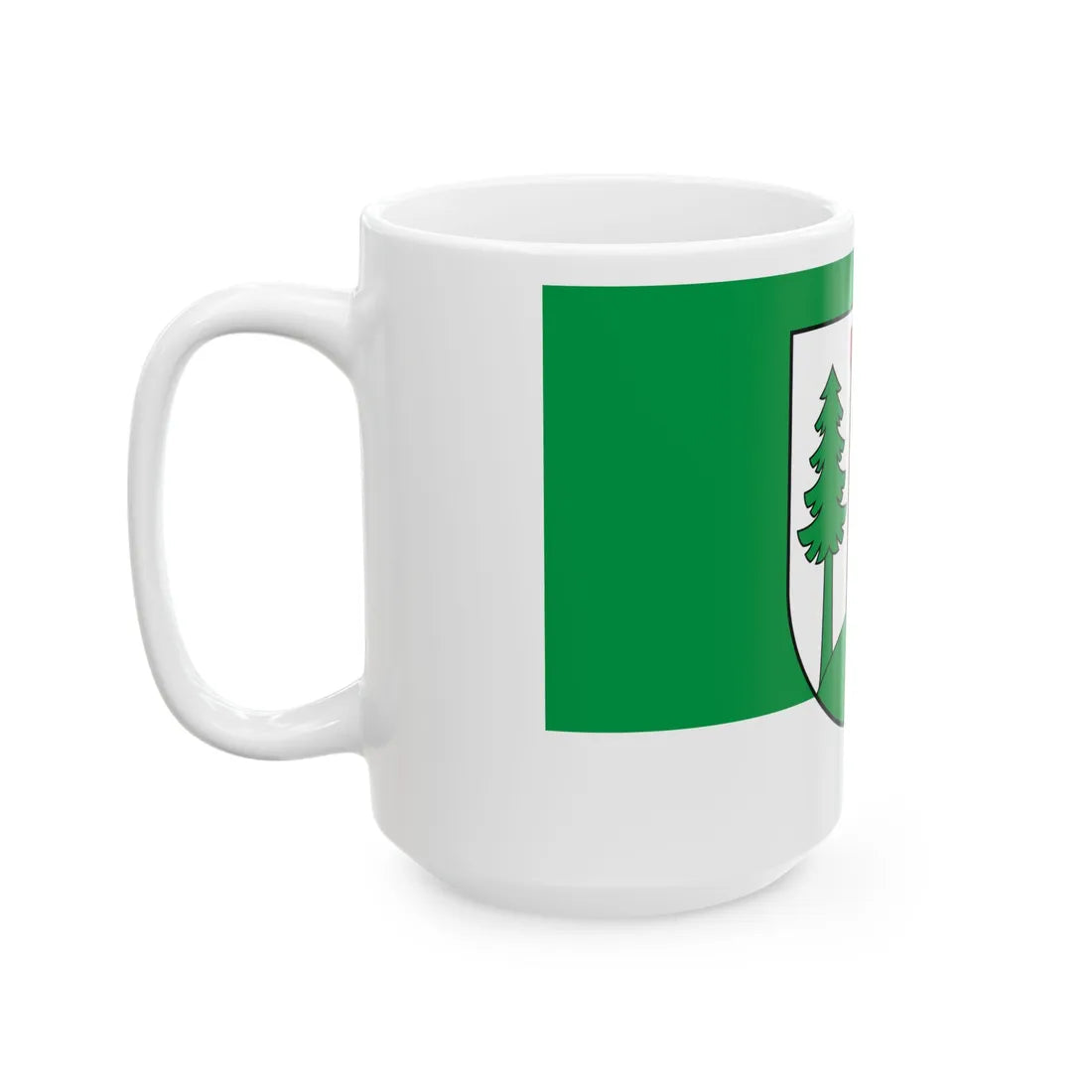 POL gmina Czarny Bor flag (Poland) White Coffee Mug - Go Mug Yourself