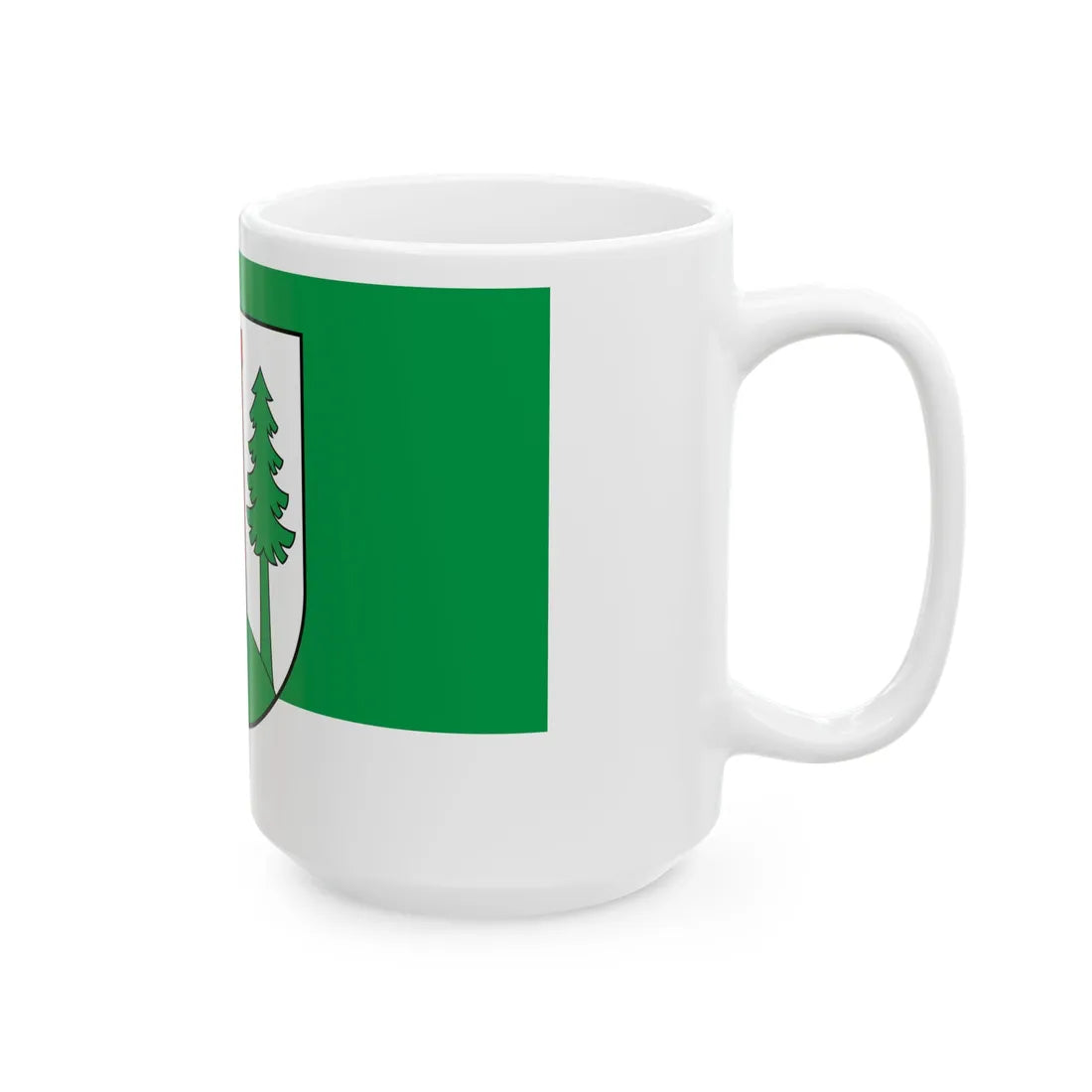 POL gmina Czarny Bor flag (Poland) White Coffee Mug - Go Mug Yourself