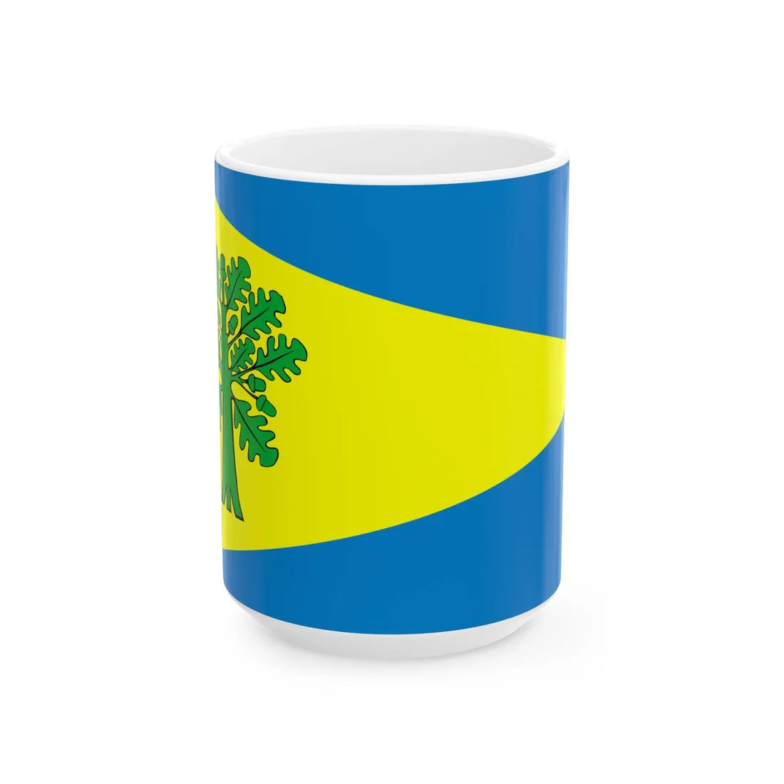 POL gmina Debowiec wojewodztwo slaskie flag (Poland) White Coffee Mug 15oz - Go Mug Yourself