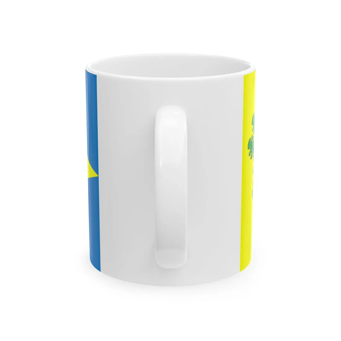 POL gmina Debowiec wojewodztwo slaskie flag (Poland) White Coffee Mug - Go Mug Yourself