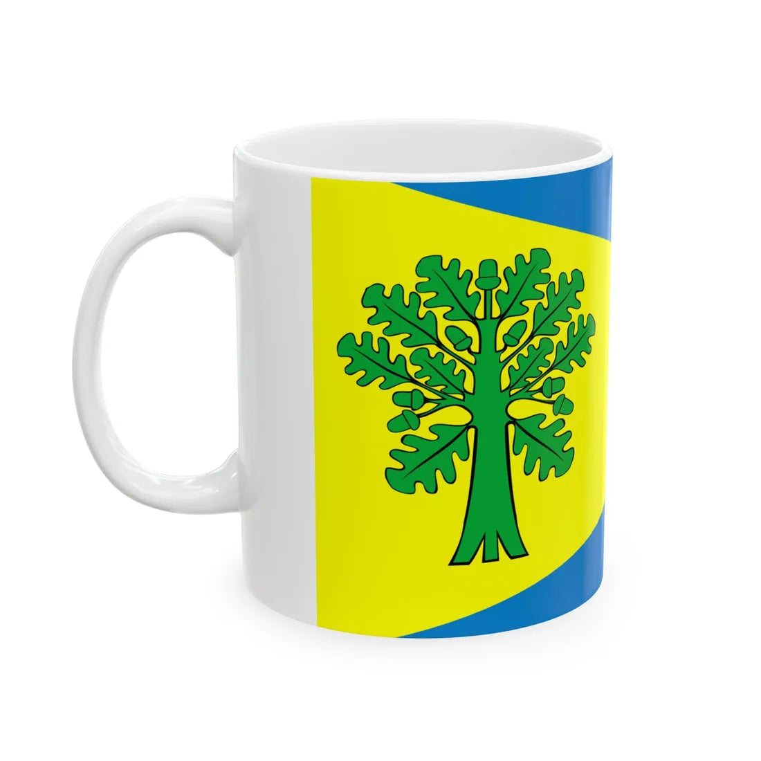 POL gmina Debowiec wojewodztwo slaskie flag (Poland) White Coffee Mug - Go Mug Yourself