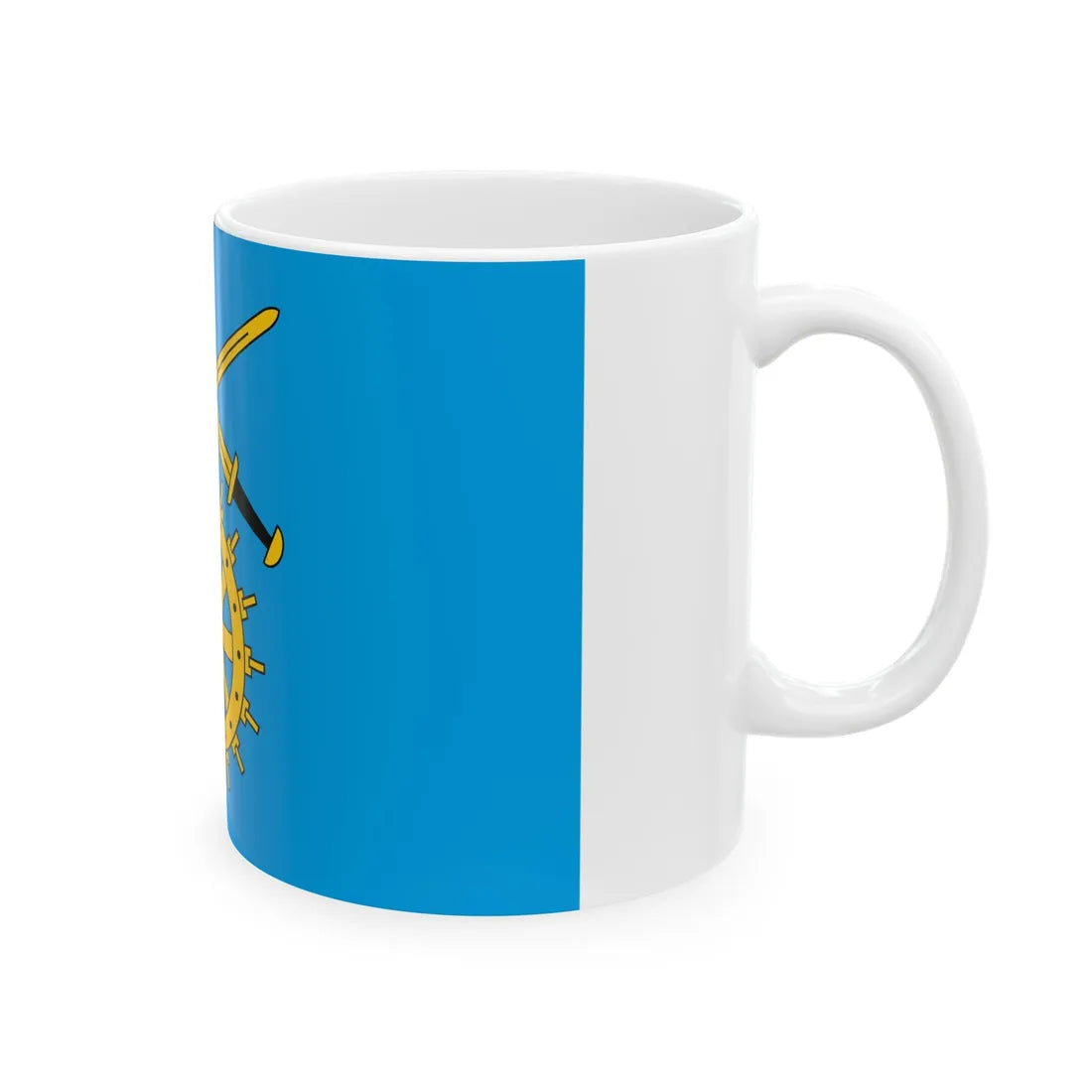 POL gmina Drzycim flag (Poland) White Coffee Mug - Go Mug Yourself