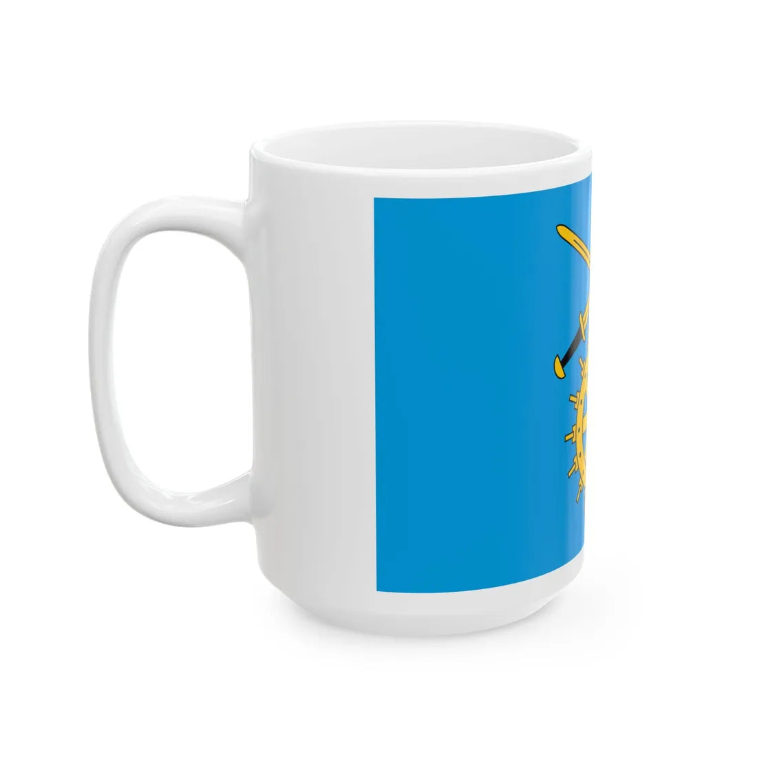 POL gmina Drzycim flag (Poland) White Coffee Mug - Go Mug Yourself