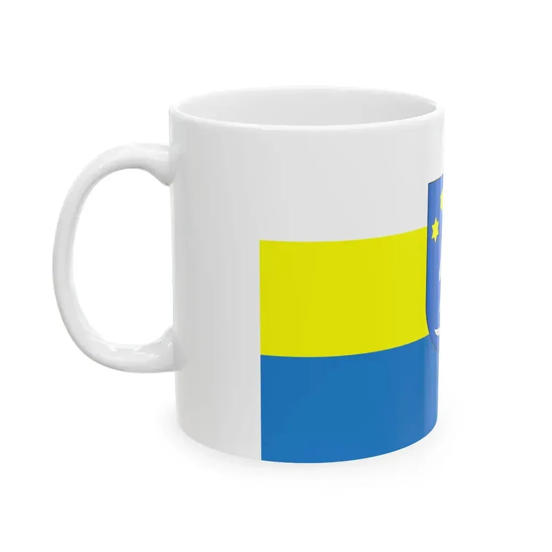 POL gmina Dziemiany flag (Poland) White Coffee Mug - Go Mug Yourself