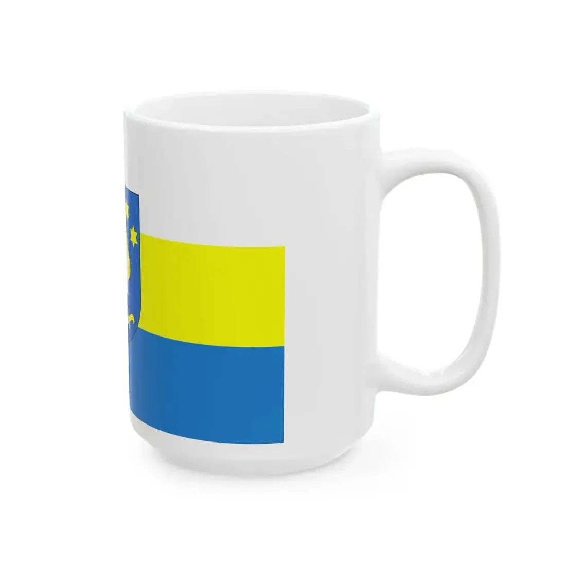 POL gmina Dziemiany flag (Poland) White Coffee Mug - Go Mug Yourself