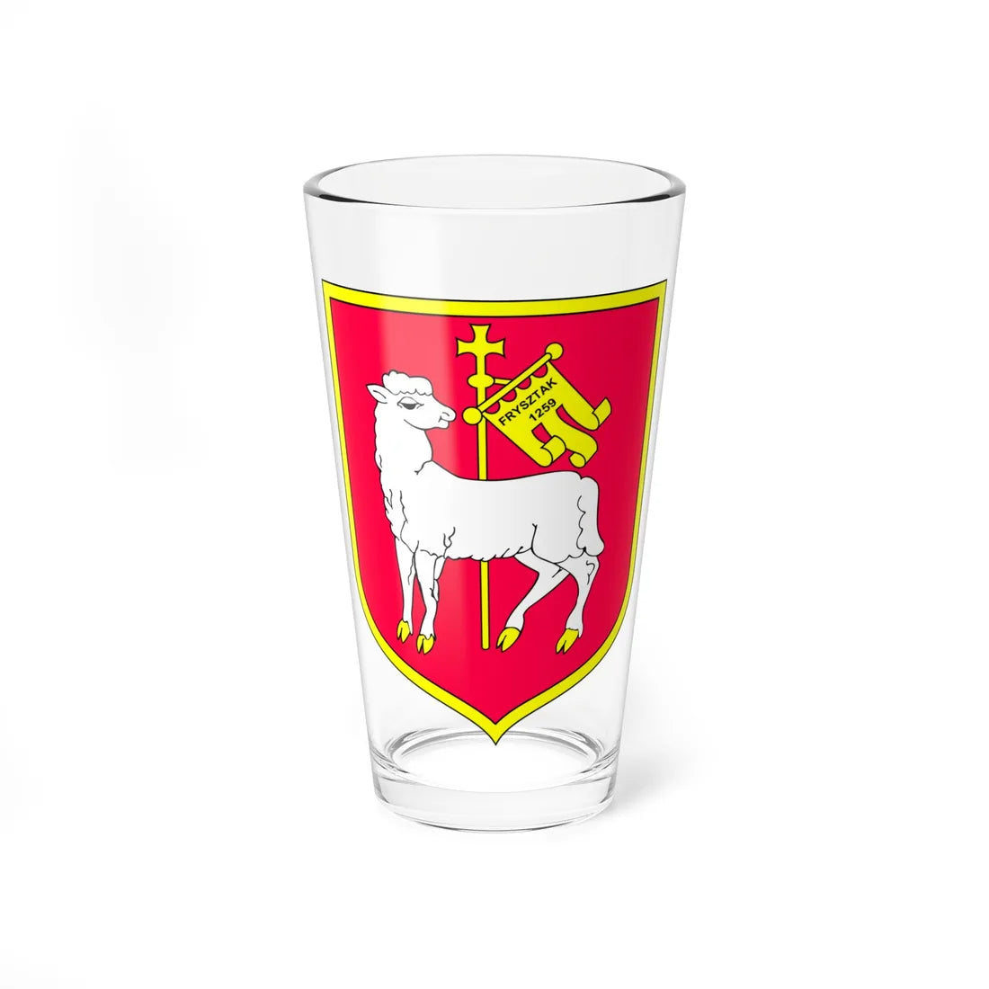 POL gmina Frysztak COA (Poland) (Coat of Arms) Pint Glass 16oz 16oz - Go Mug Yourself