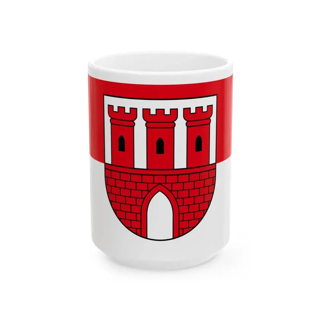 POL gmina Gasawa flag (Poland) White Coffee Mug 15oz - Go Mug Yourself