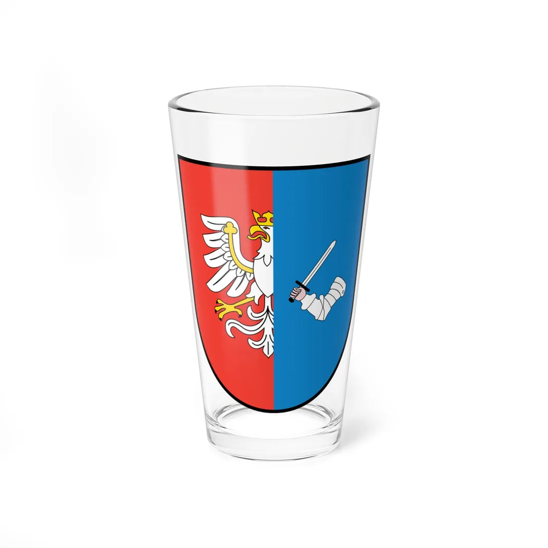 POL gmina Hanna COA (Poland) (Coat of Arms) Pint Glass 16oz 16oz - Go Mug Yourself