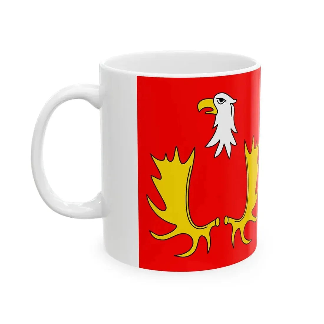 POL gmina Izabelin flag (Poland) White Coffee Mug - Go Mug Yourself