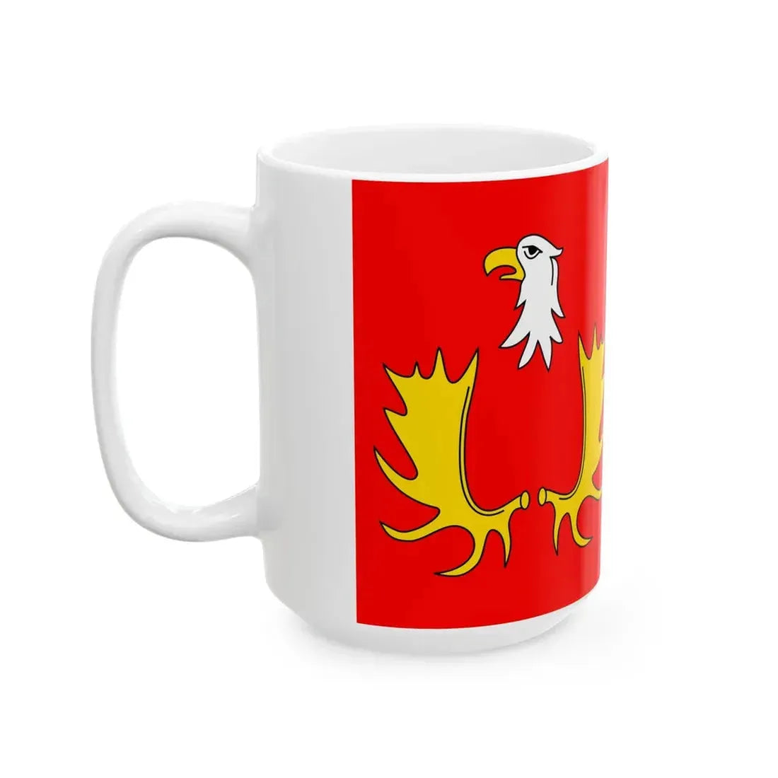 POL gmina Izabelin flag (Poland) White Coffee Mug - Go Mug Yourself