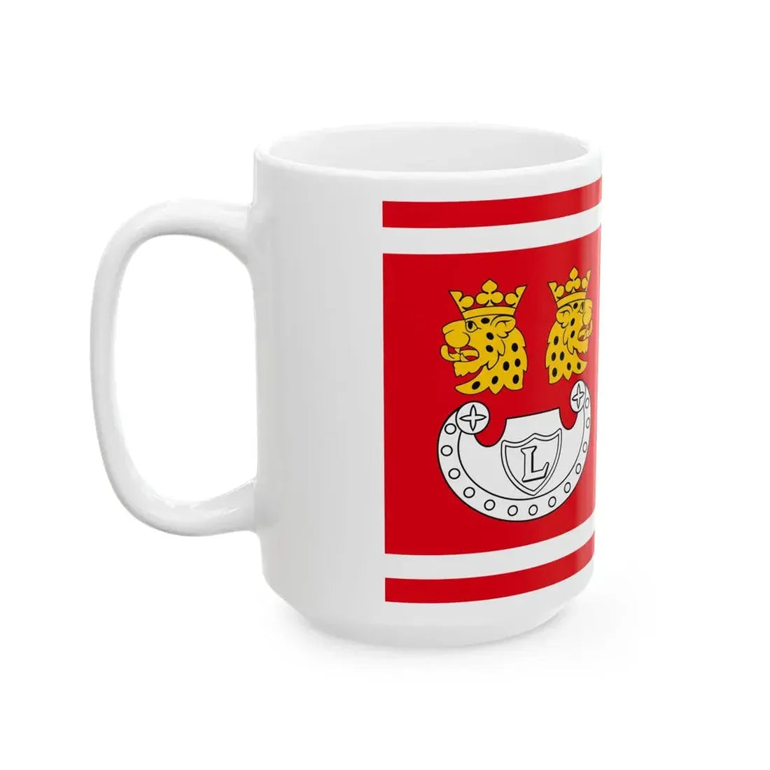 POL gmina Jastkow flag (Poland) White Coffee Mug - Go Mug Yourself