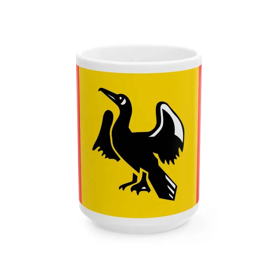 POL gmina Jedwabno flag (Poland) White Coffee Mug 15oz - Go Mug Yourself