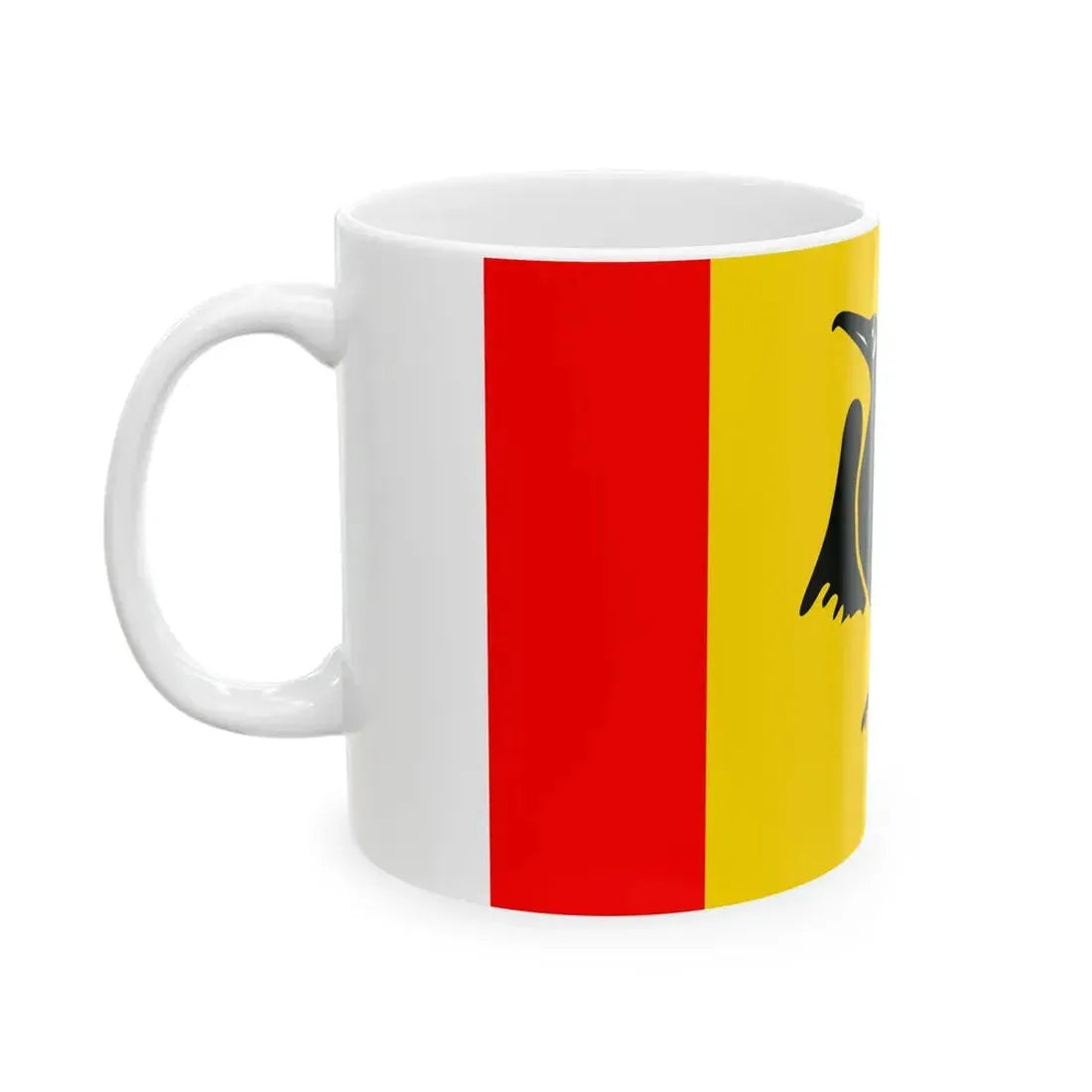 POL gmina Jedwabno flag (Poland) White Coffee Mug - Go Mug Yourself