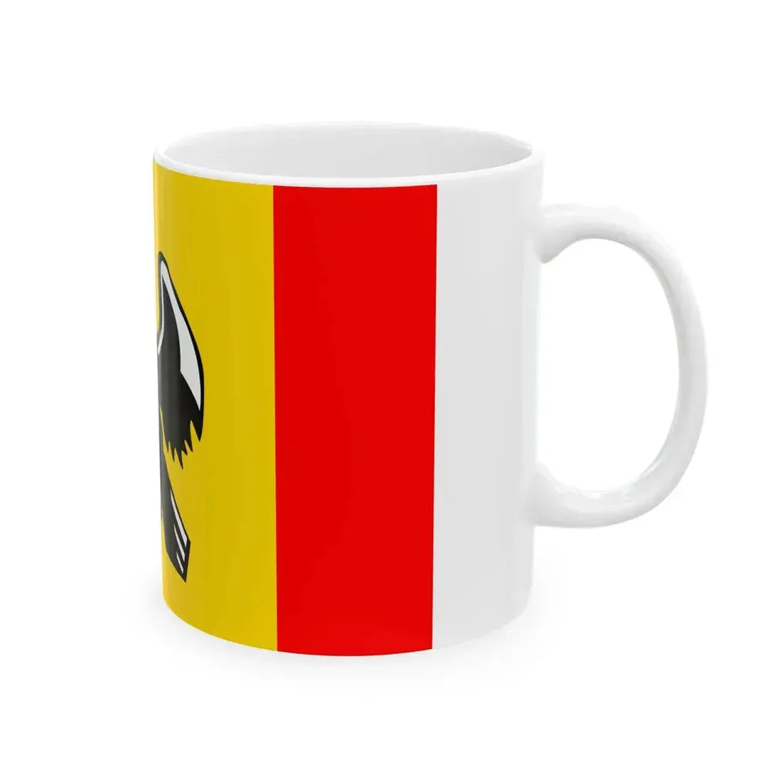POL gmina Jedwabno flag (Poland) White Coffee Mug - Go Mug Yourself