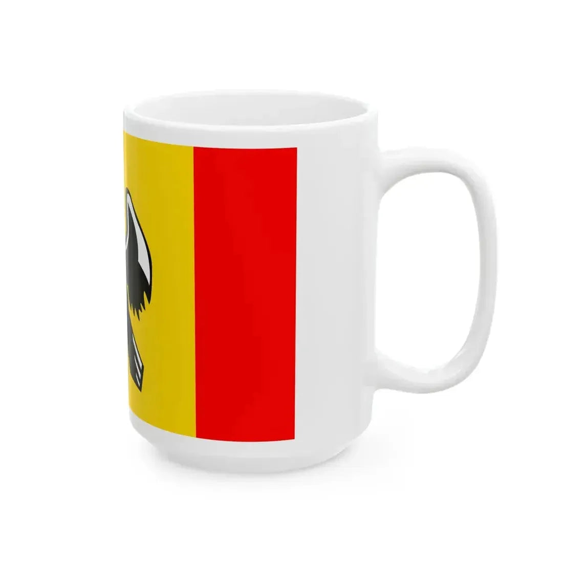 POL gmina Jedwabno flag (Poland) White Coffee Mug - Go Mug Yourself