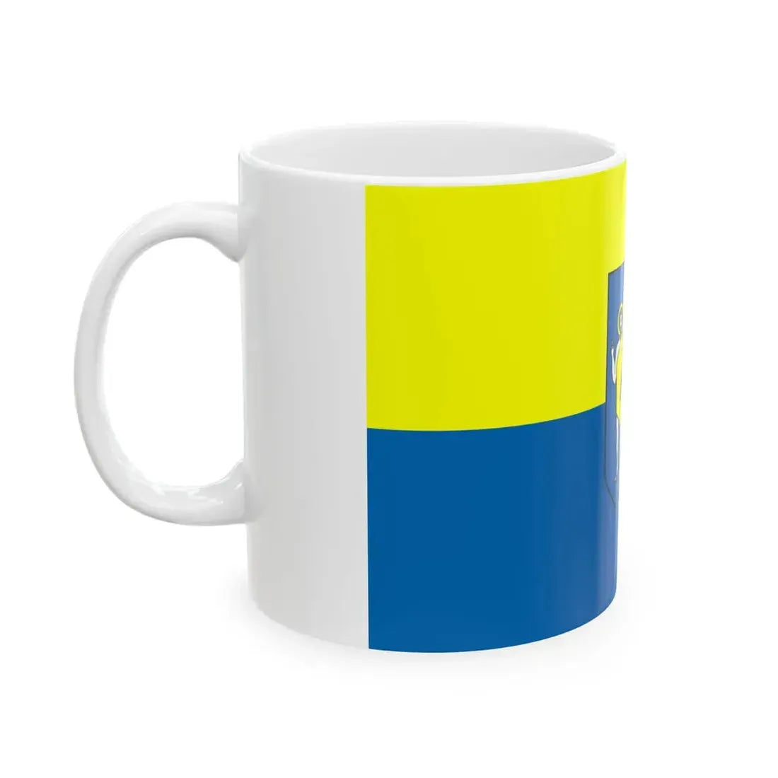POL gmina Jonkowo flag (Poland) White Coffee Mug - Go Mug Yourself