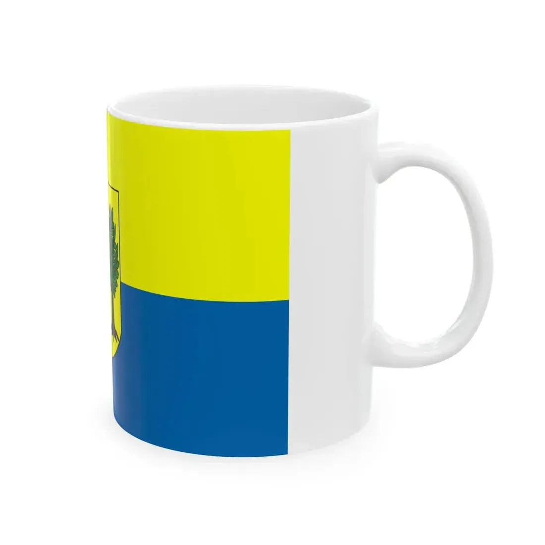 POL gmina Jonkowo flag (Poland) White Coffee Mug - Go Mug Yourself
