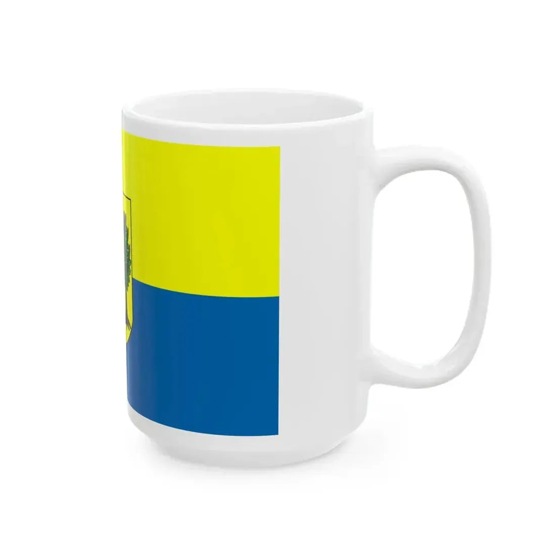 POL gmina Jonkowo flag (Poland) White Coffee Mug - Go Mug Yourself