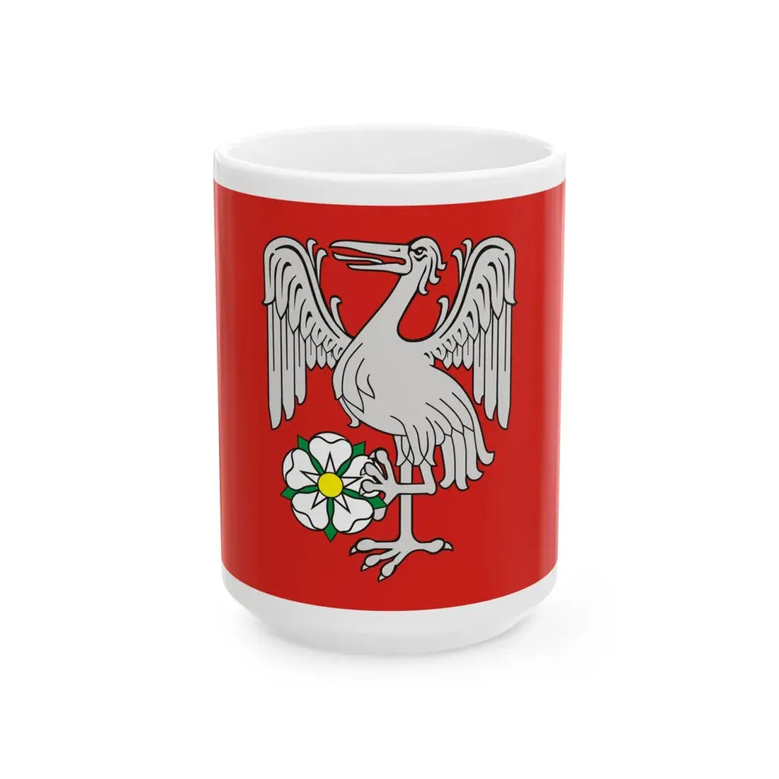 POL gmina Kesowo flag (Poland) White Coffee Mug 15oz - Go Mug Yourself
