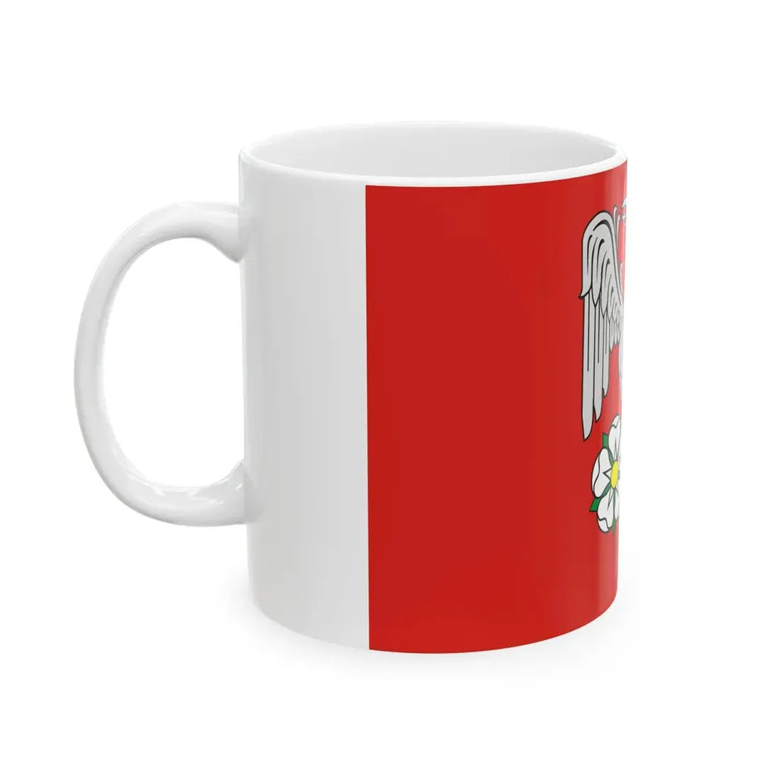 POL gmina Kesowo flag (Poland) White Coffee Mug - Go Mug Yourself