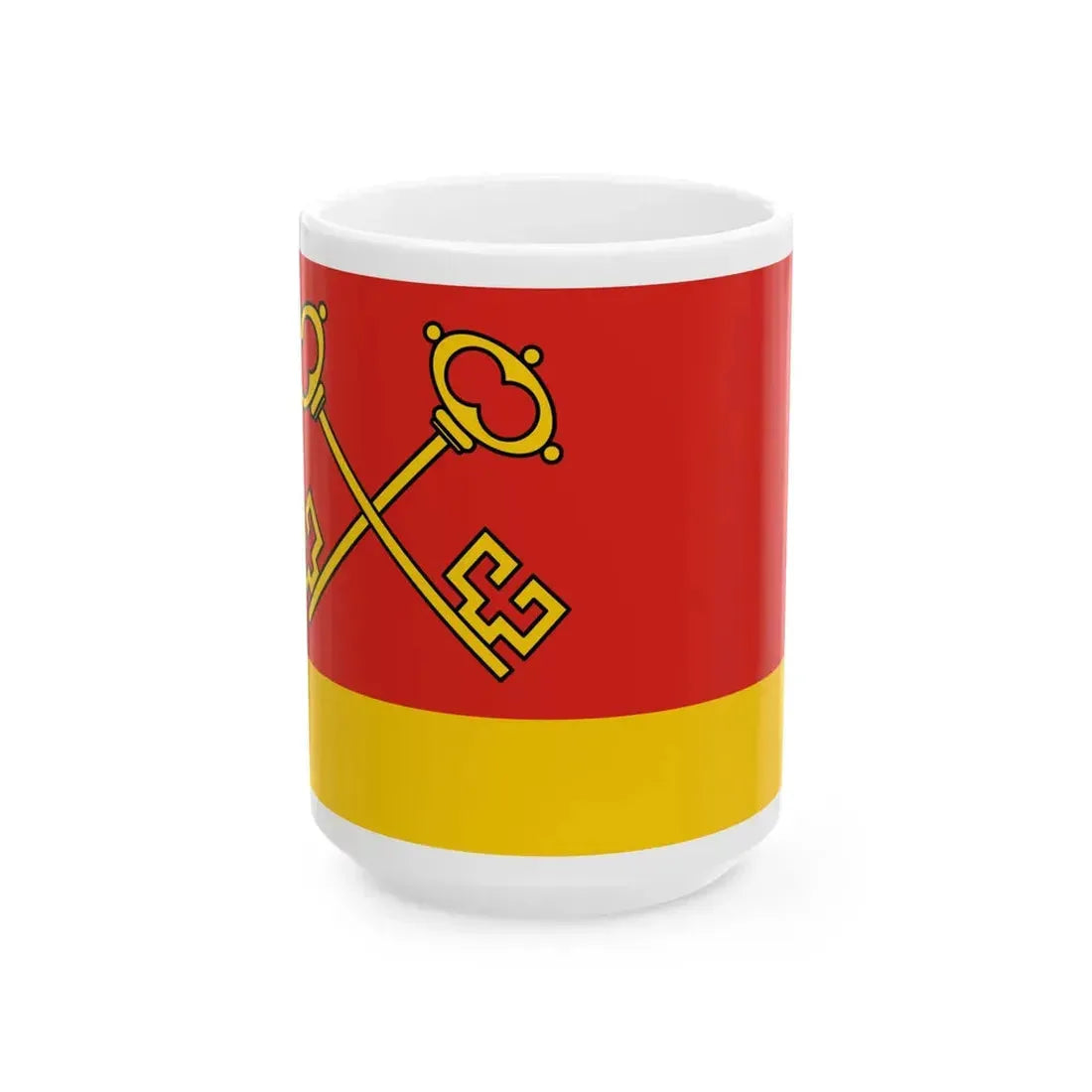 POL gmina Klucze flag (Poland) White Coffee Mug 15oz - Go Mug Yourself