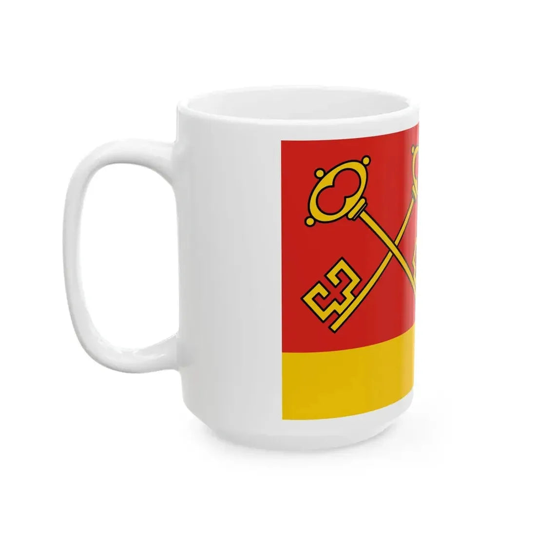 POL gmina Klucze flag (Poland) White Coffee Mug - Go Mug Yourself