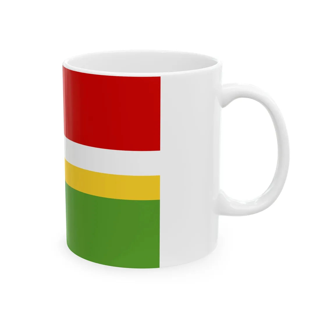 POL gmina Kobiele Wielkie flag (Poland) White Coffee Mug - Go Mug Yourself