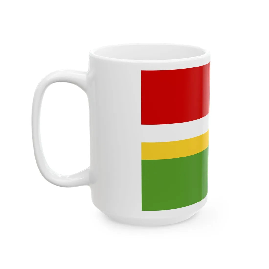 POL gmina Kobiele Wielkie flag (Poland) White Coffee Mug - Go Mug Yourself
